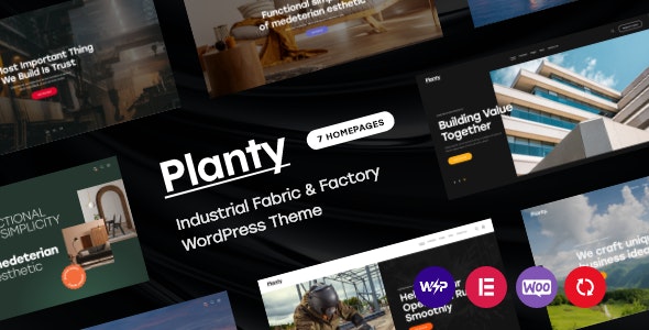 Planty-工业面料纺织布艺工厂WordPress主题