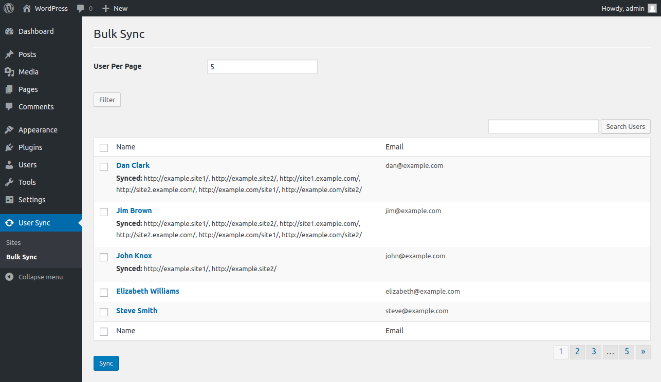 WordPress API Multiple Sites User Sync v1.6.2 跨站点用户同步插件插图2-WP资源海