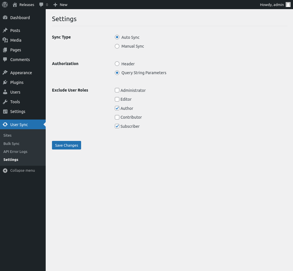WordPress API Multiple Sites User Sync v1.6.2 跨站点用户同步插件插图3-WP资源海