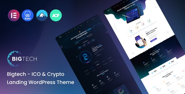 【首发】Bigtech – ICO数字数字资产WordPress精品主题