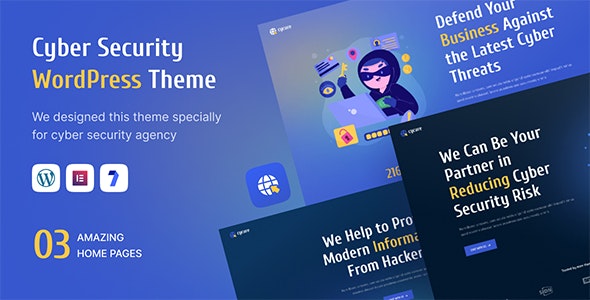 Cycure-网络安全服务WordPress主题[更至v1.0.1]