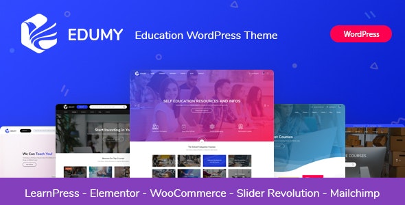 Edumy-网络教育LMS在线课程WordPress主题[更至v1.2.25]