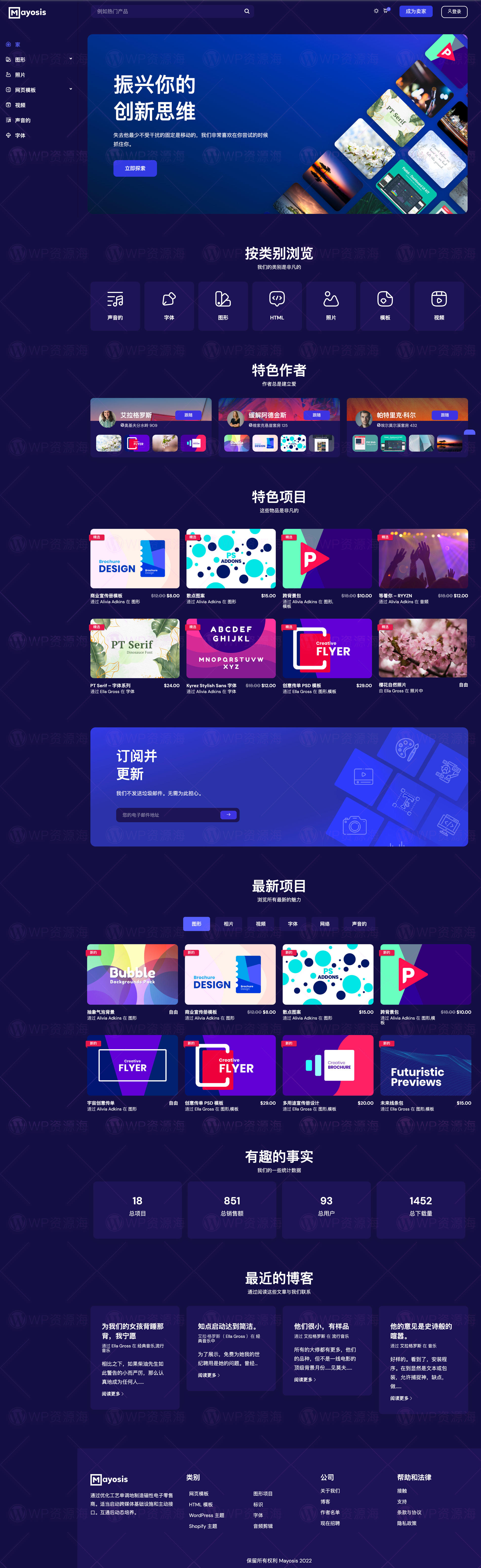 Mayosis-虚拟商品/素材/资源下载WordPress主题插图2-WP资源海 Mayosis-虚拟商品/素材/资源下载WordPress主题插图2-WP资源海