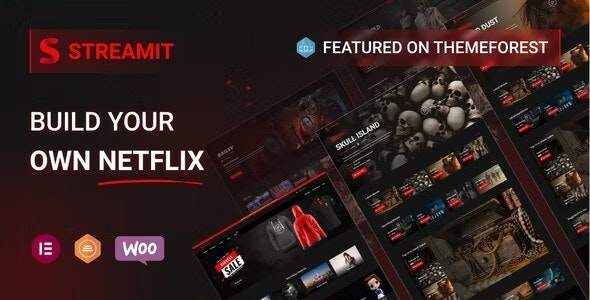 Streamit-电影视频网站模板WordPress炫酷主题