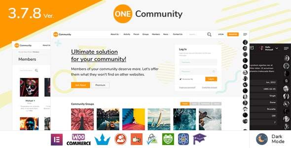 OneCommunity-BuddyPress社区论坛圈子交友主题