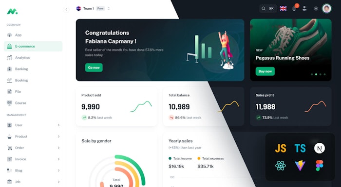 Minimal-销量第一的React后台管理模板