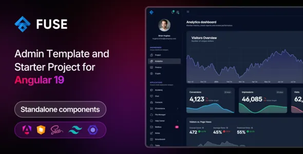 Fuse-Angular Material材料设计风格后台模板