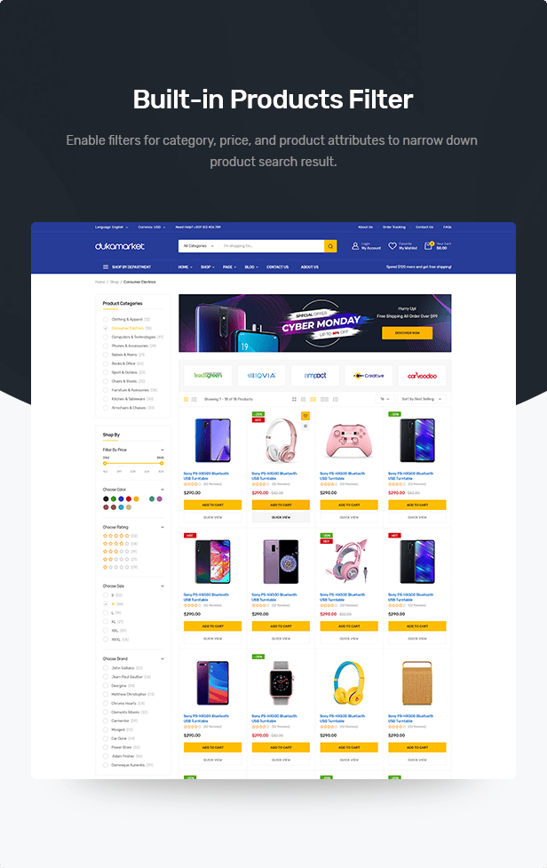 DukaMarket 漂亮精美的WooCommerce商城主题插图9-WP资源海 DukaMarket - Multipurpose WordPress Theme - 9