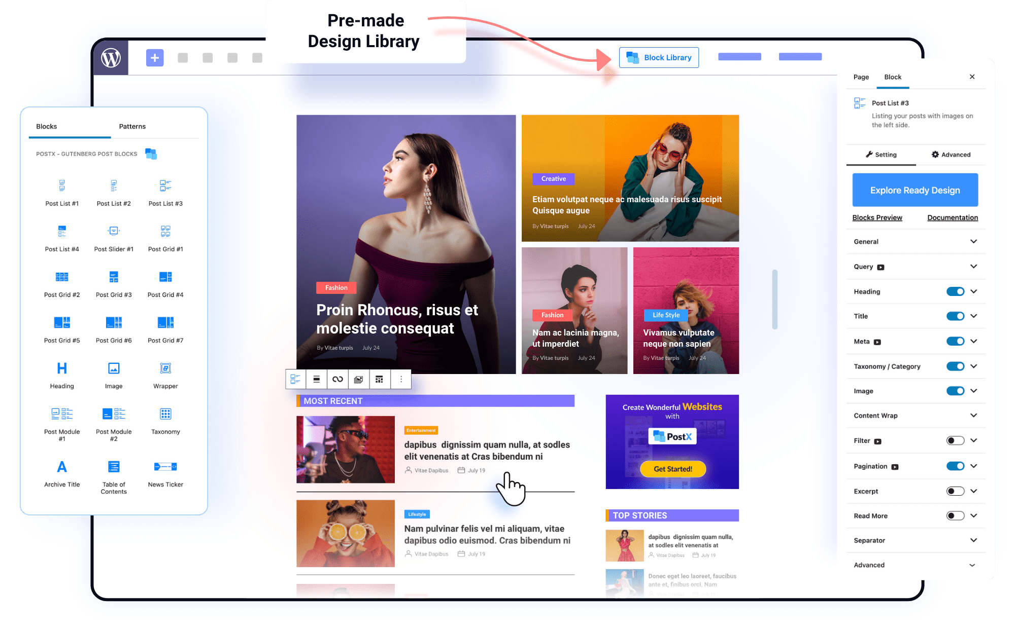 PostX Pro-排名第一的古腾堡文章列表区块插件插图-WP资源海 PostX Pro-排名第一的古腾堡文章列表区块插件插图-WP资源海