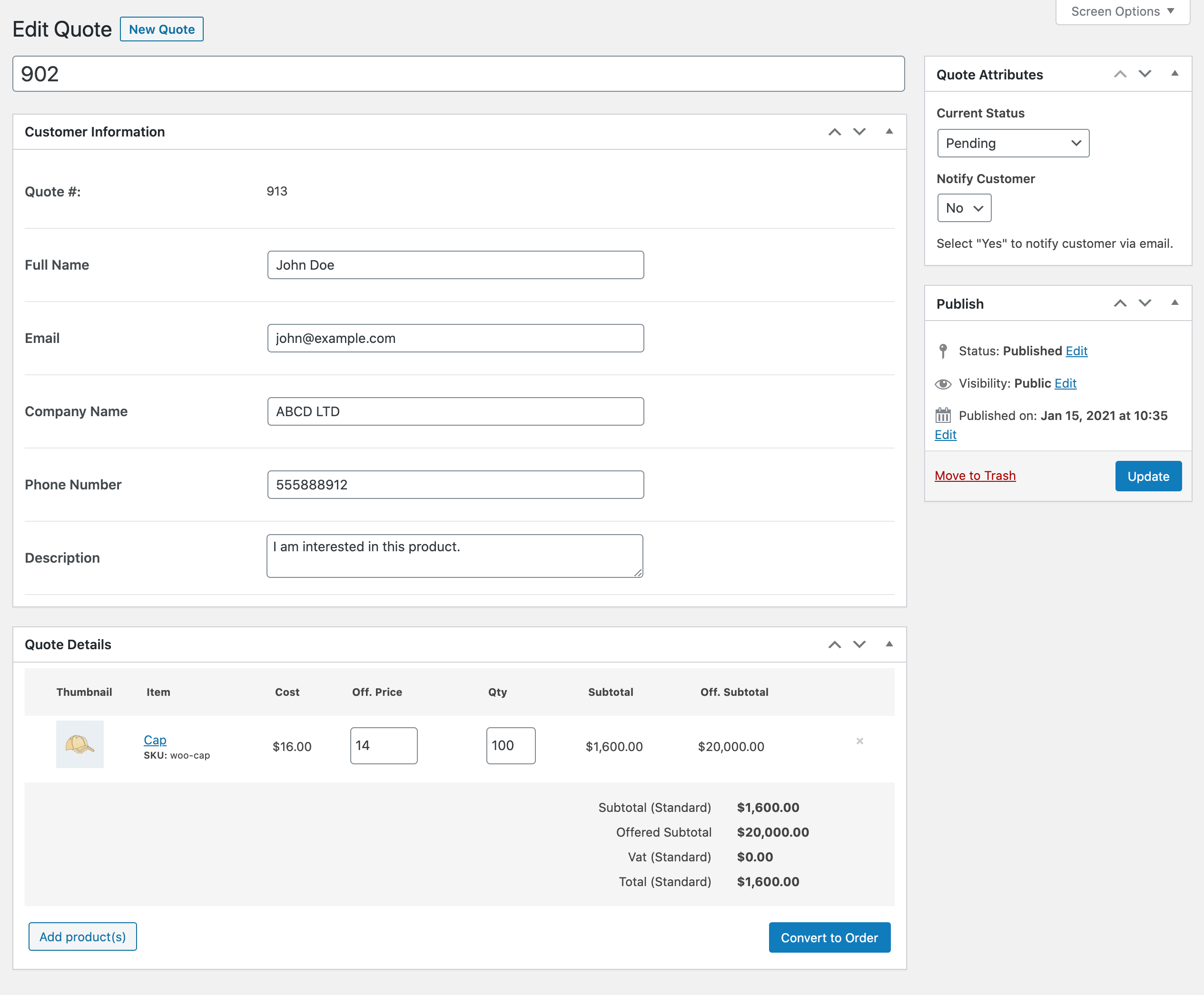 Request a Quote for WooCommerce 客户报价表单提交插件插图8-WP资源海 Request a Quote for WooCommerce 客户报价表单提交插件插图8-WP资源海