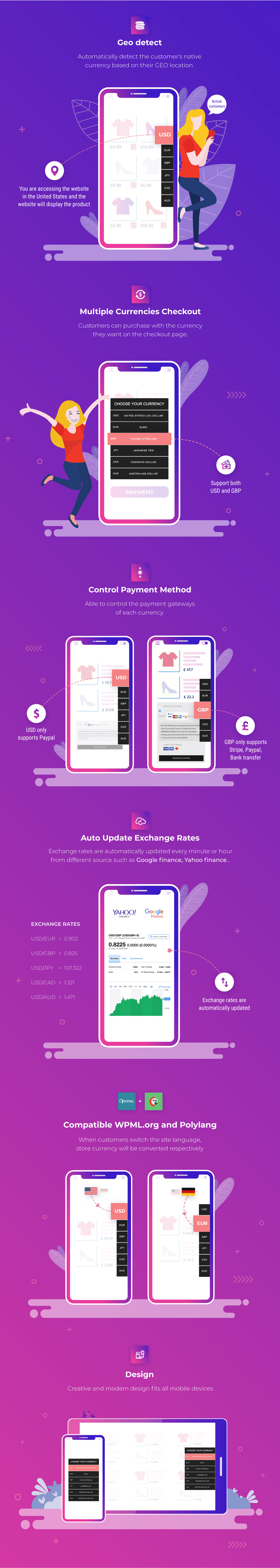 CURCY-多币种转换多货币切换WooCommerce插件插图1-WP资源海 CURCY-多币种转换多货币切换WooCommerce插件插图1-WP资源海