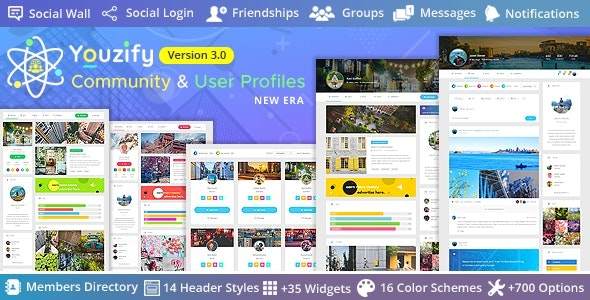 Youzify/Youzer-Buddypress论坛高级扩展插件