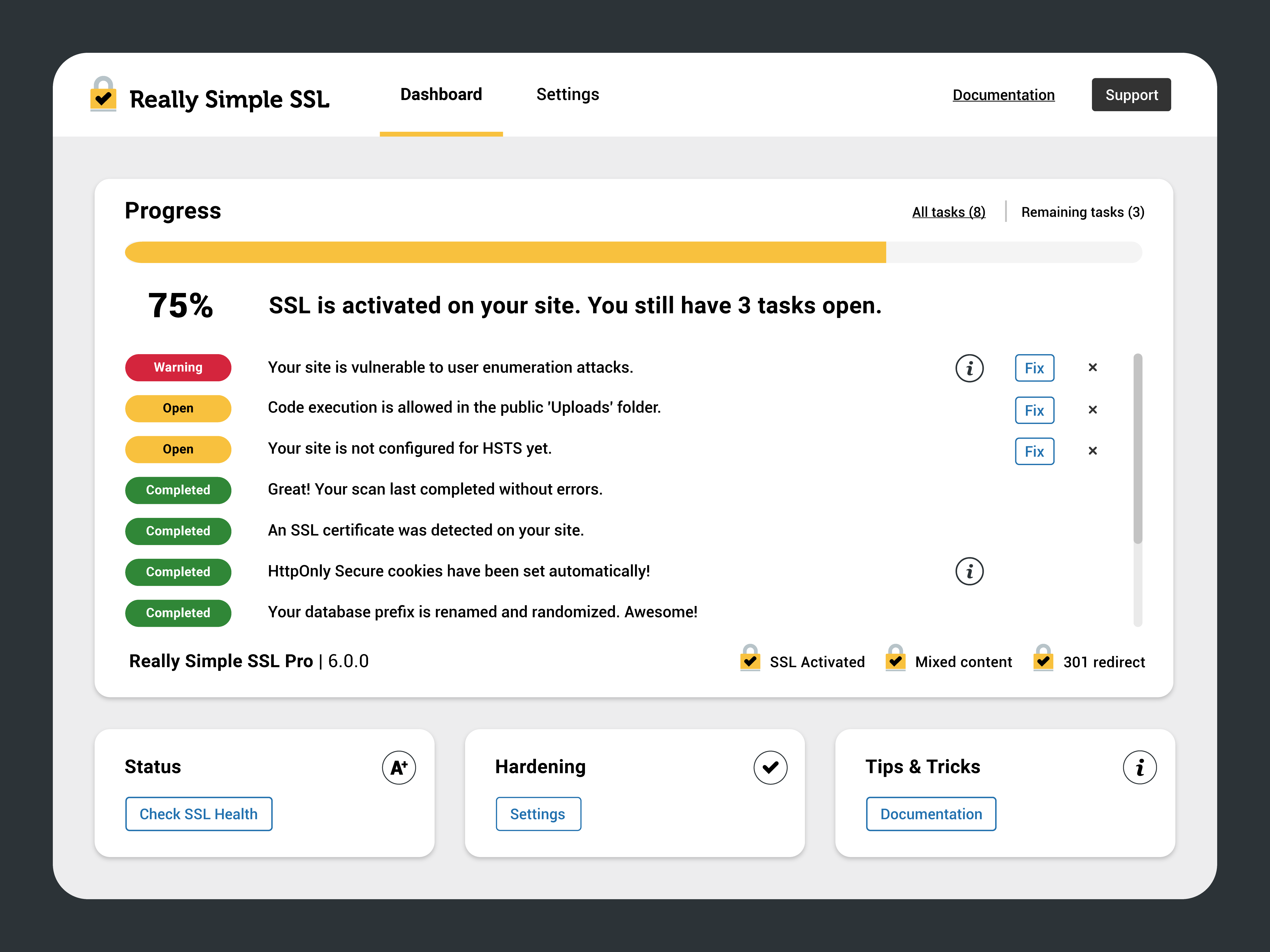 Really Simple SSL Pro – SSL/HTTPS网站安全优化WordPress插件插图2-WP资源海 Really Simple SSL Pro – SSL/HTTPS网站安全优化WordPress插件插图2-WP资源海