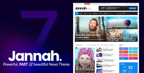 【主题推荐】个人比较喜欢的几款WordPress国外主题插图4-WP资源海 Jannah-超绝百变DIY杂志博客WordPress主题