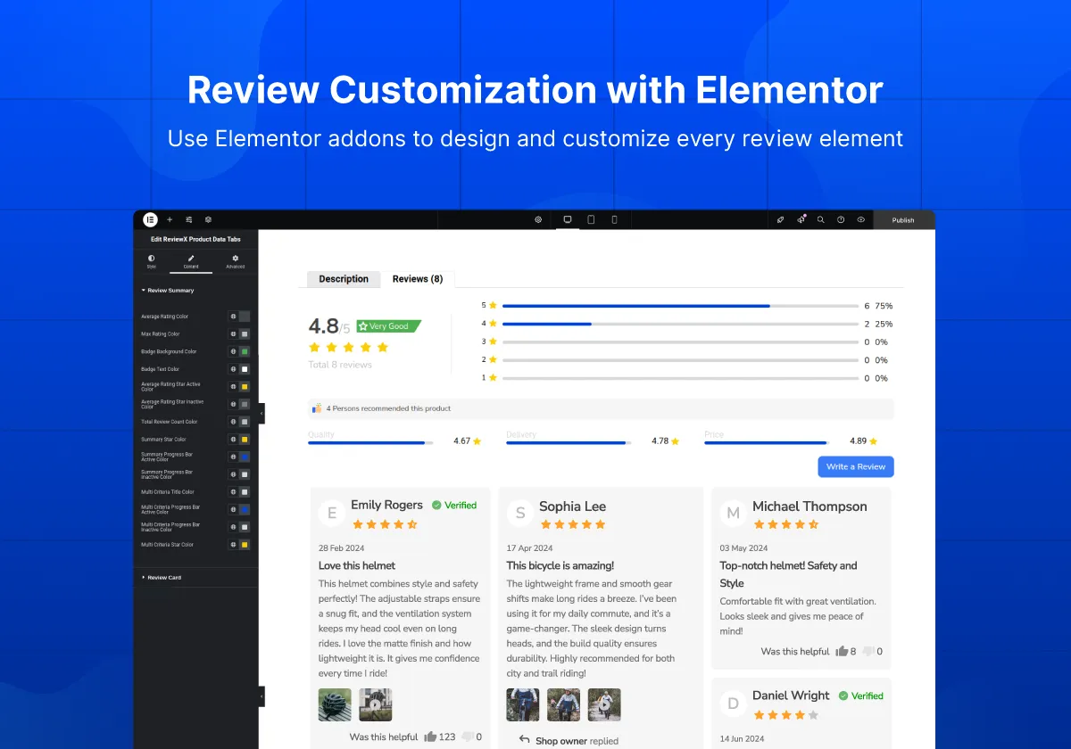 【正版】ReviewX Pro-用户评分/商品评价WordPress插件插图7-WP资源海 【正版】ReviewX Pro-用户评分/商品评价WordPress插件插图7-WP资源海