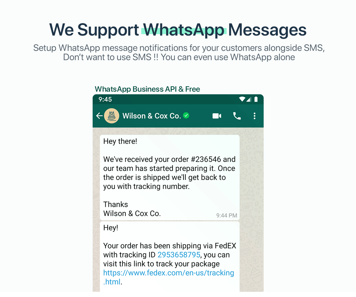 WPNotif-短信和WhatsApp消息通知WordPress插件插图2-WP资源海 我们支持 WhatsApp 消息