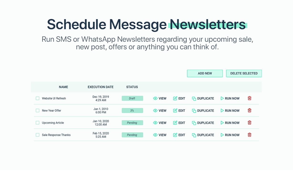 WPNotif-短信和WhatsApp消息通知WordPress插件插图3-WP资源海 安排消息通讯