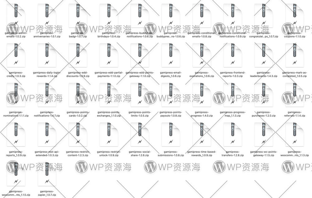 GamiPress 42个扩展插件+3180个图标素材包