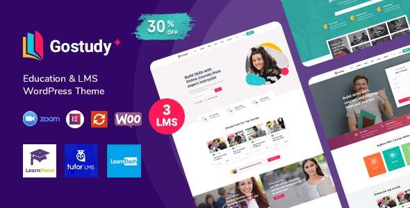 Gostudy-教育培训行业网站模板WordPress主题