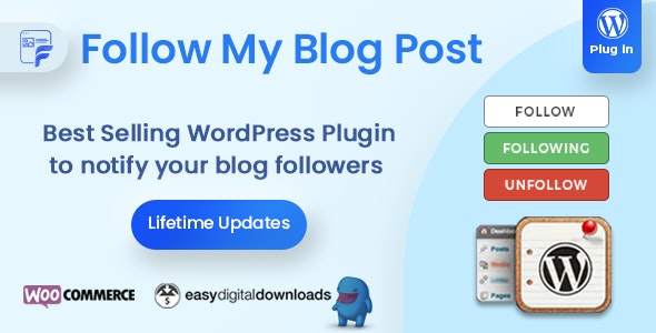 Follow My Blog Post-任意内容订阅与更新通知WordPress插件