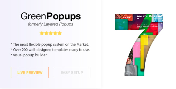 Green Popups-专业网站弹窗弹出层WordPress插件