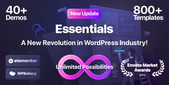 Essentials-热门畅销多用途建站模板WordPress主题