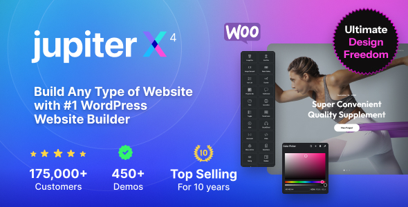 JupiterX 不再被封面耽误的优质WordPress+Woo商城主题