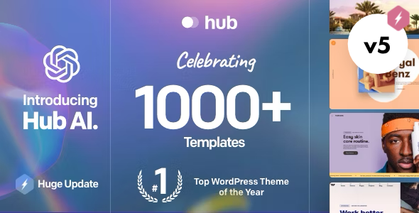 Hub-响应式多用途建站模板WordPress热门主题