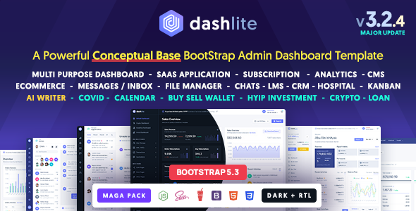 【首发】DashLite-Bootstrap精品管理后台模板