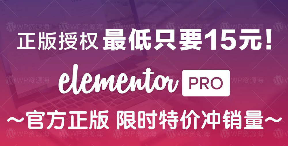 Elementor Pro 正版授权