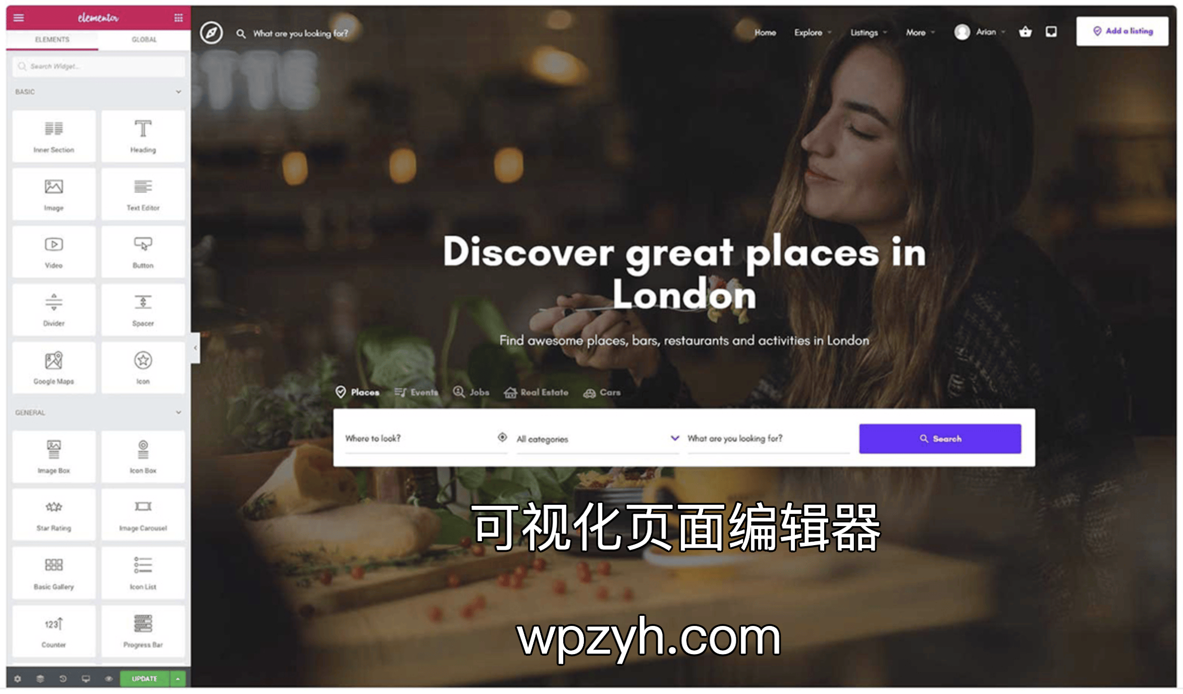MyListing-分类信息综合收录导航WordPress主题插图1-WP资源海 MyListing-分类信息综合收录导航WordPress主题插图1-WP资源海