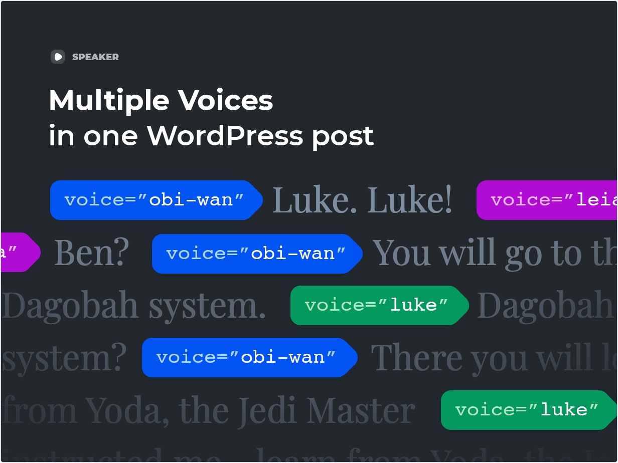 Speaker-文字文本转音频语音朗读WordPress插件插图6-WP资源海 Speaker-文字文本转音频语音朗读WordPress插件插图6-WP资源海