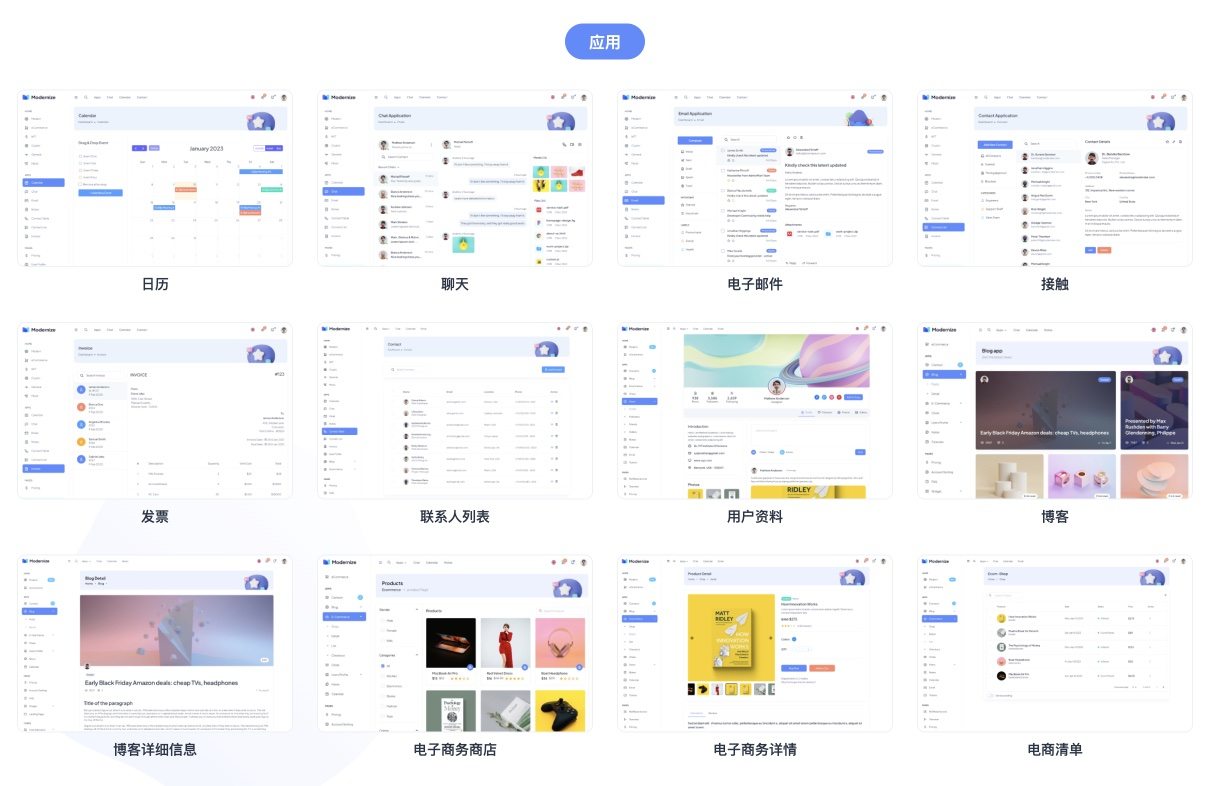 Modernize-扁平材料风管理后台模板React+Bootstrap插图2-WP资源海 Modernize-扁平材料风管理后台模板React+Bootstrap插图2-WP资源海