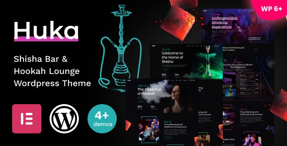 Huka-水烟酒吧小酒馆WordPress炫酷主题