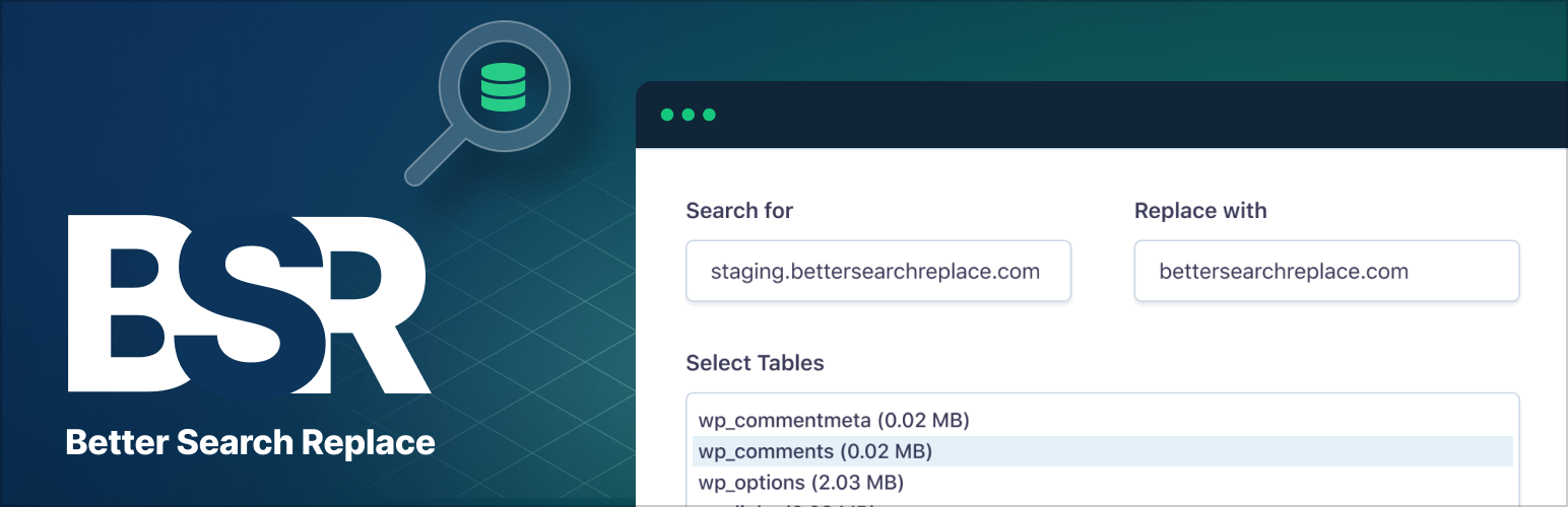 Better Search Replace Pro-超好用的WordPress数据库搜索替换插件插图-WP资源海 Better Search Replace Pro-超好用的WordPress数据库搜索替换插件插图-WP资源海