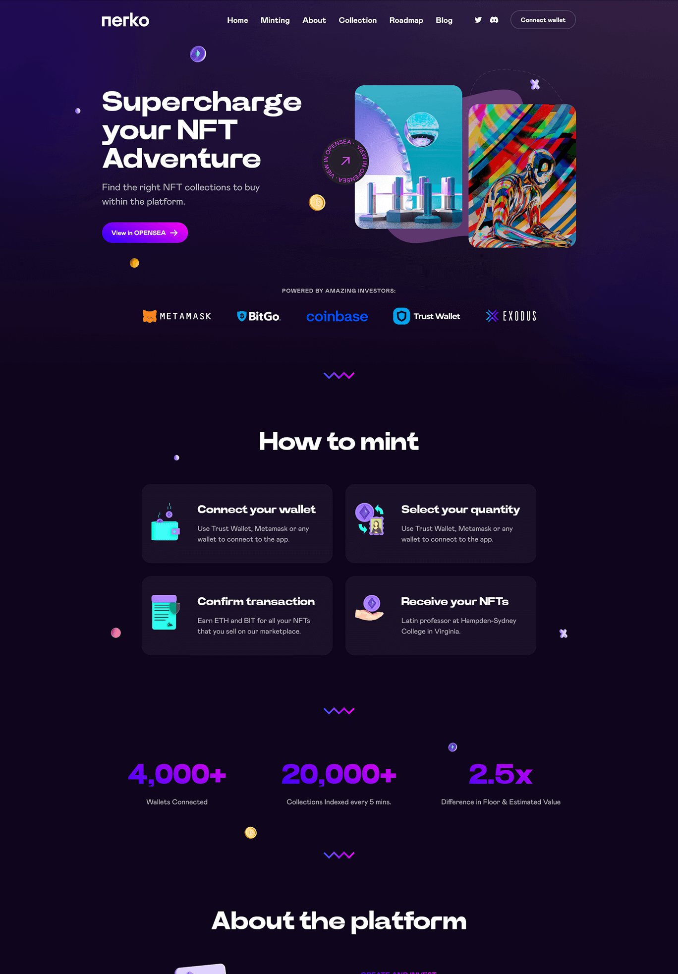 Nerko v1.2 数字藏品NFT作品WordPress网站模板插图1-WP资源海 Nerko v1.2 数字藏品NFT作品WordPress网站模板插图1-WP资源海
