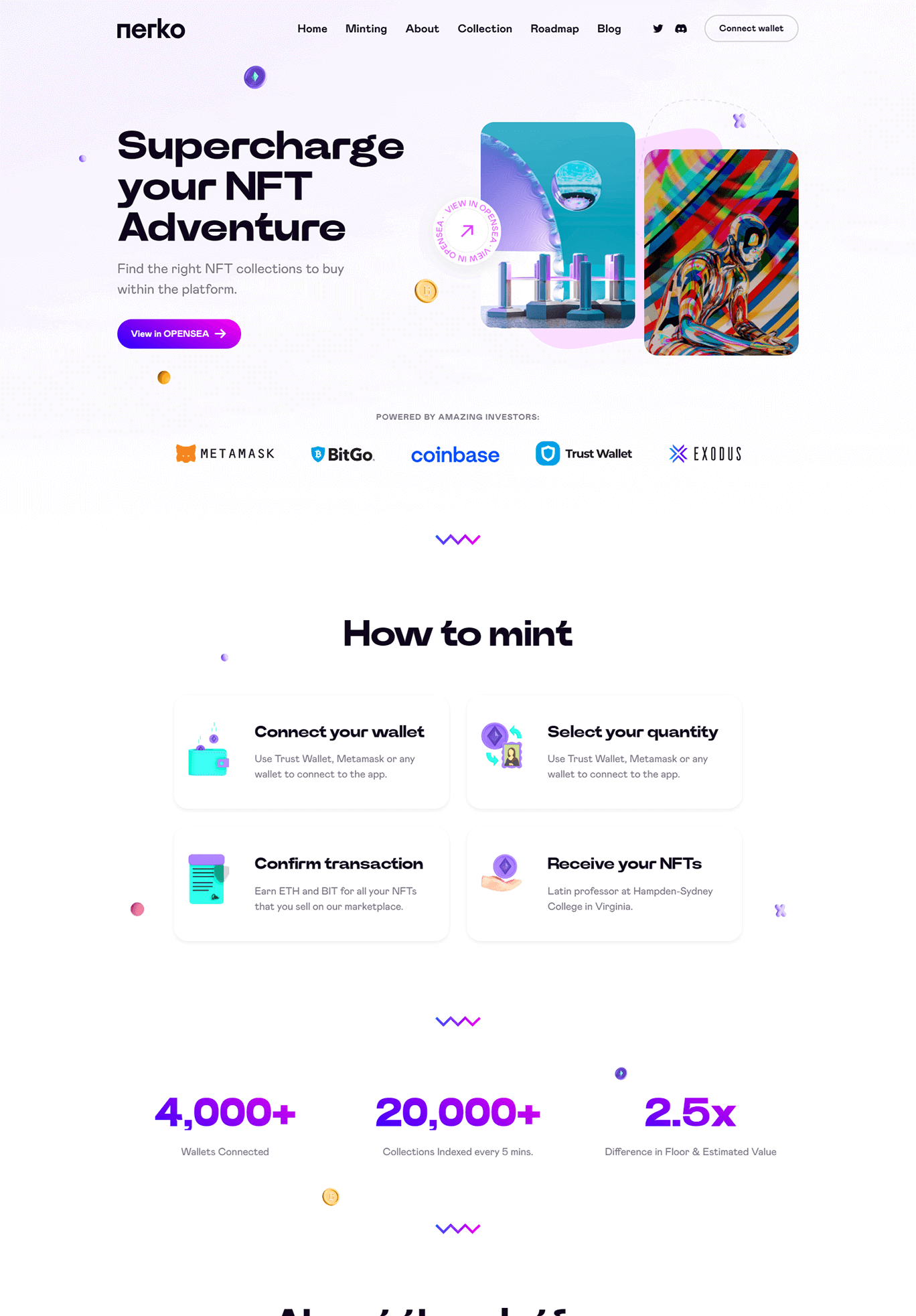 Nerko v1.2 数字藏品NFT作品WordPress网站模板插图2-WP资源海 Nerko v1.2 数字藏品NFT作品WordPress网站模板插图2-WP资源海