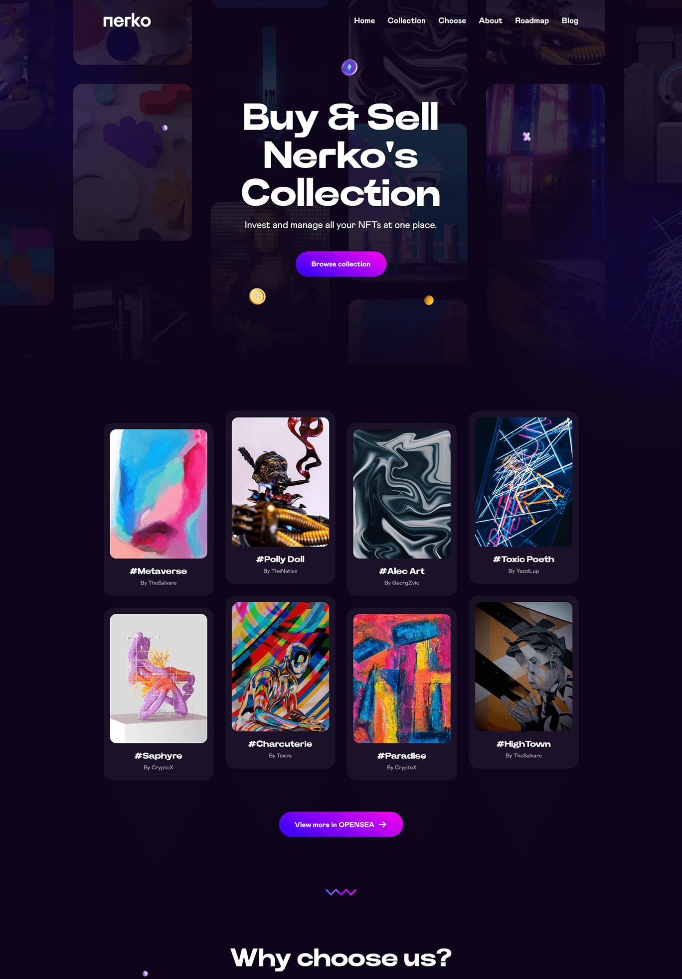 Nerko v1.2 数字藏品NFT作品WordPress网站模板插图3-WP资源海 Nerko v1.2 数字藏品NFT作品WordPress网站模板插图3-WP资源海