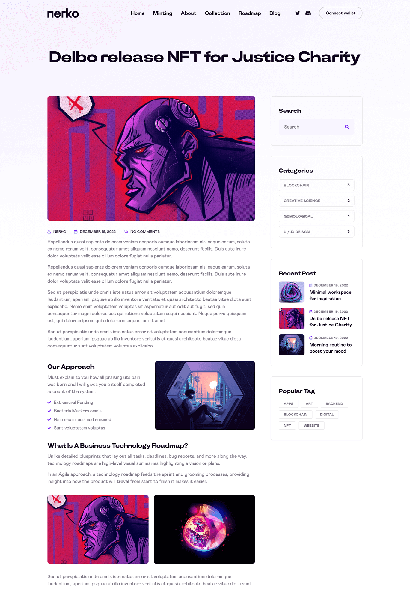 Nerko v1.2 数字藏品NFT作品WordPress网站模板插图10-WP资源海 Nerko v1.2 数字藏品NFT作品WordPress网站模板插图10-WP资源海