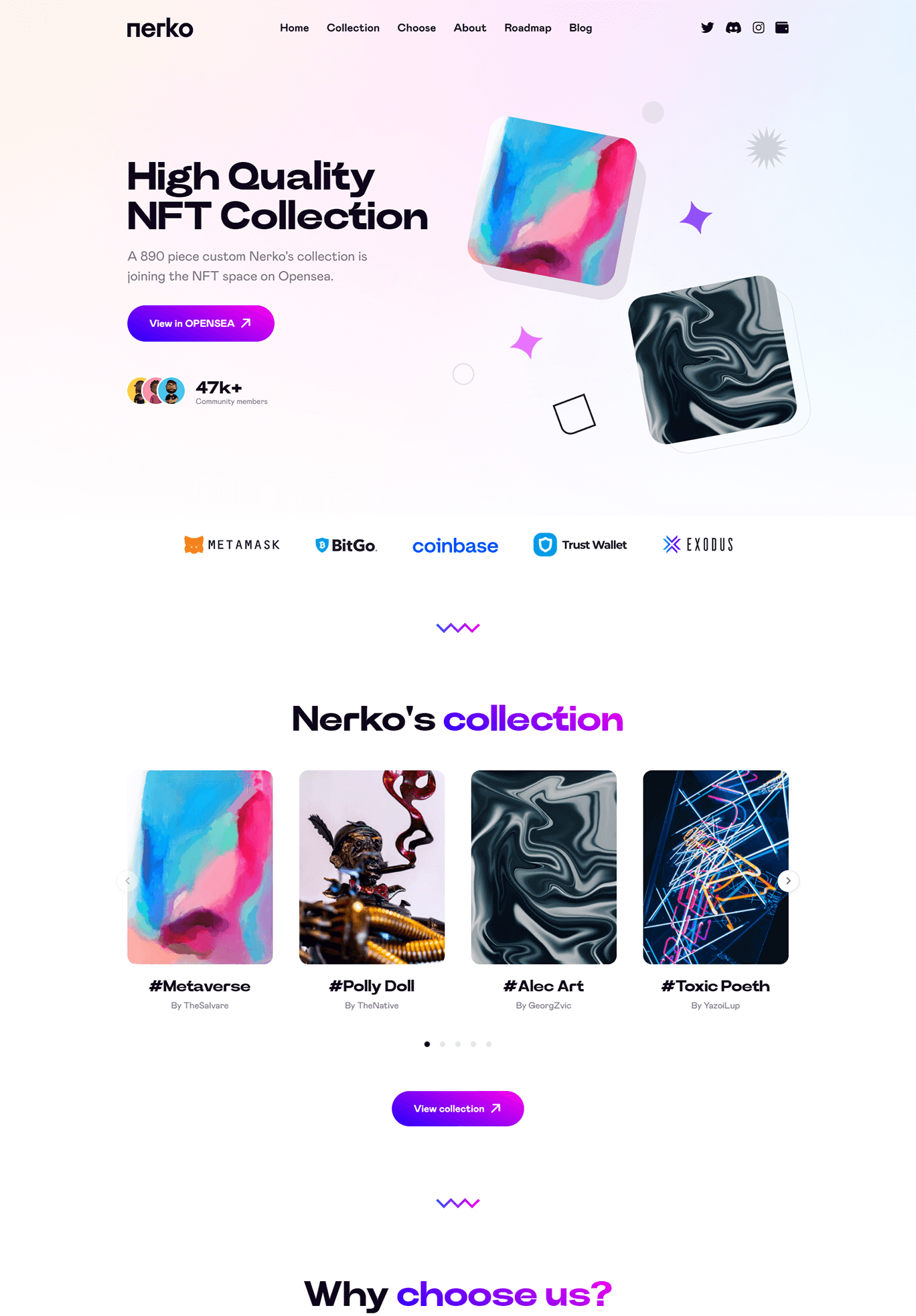 Nerko v1.2 数字藏品NFT作品WordPress网站模板插图12-WP资源海 Nerko v1.2 数字藏品NFT作品WordPress网站模板插图12-WP资源海