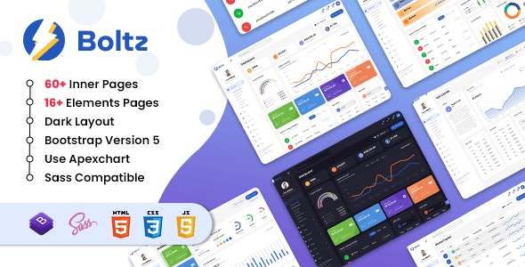 Boltz 数字数字资产区块链 Bootstrap 5 精品模板