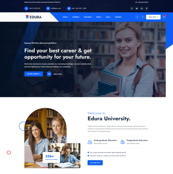 Edura v2.0.0 在线教育培训网络课程WordPress主题插图1-WP资源海