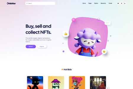 Xhibiter v1.8.0 – 数字藏品NFT交易市场 React NextJS 模板插图1-WP资源海 Xhibiter v1.8.0 – 数字藏品NFT交易市场 React NextJS 模板插图1-WP资源海