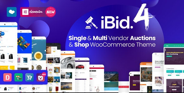 iBid-拍卖网/竞价竞拍平台WordPress商城主题