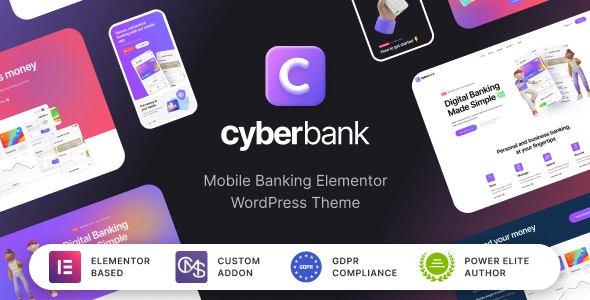 Cyberbank-金融理财投资支付网站模板WordPress主题