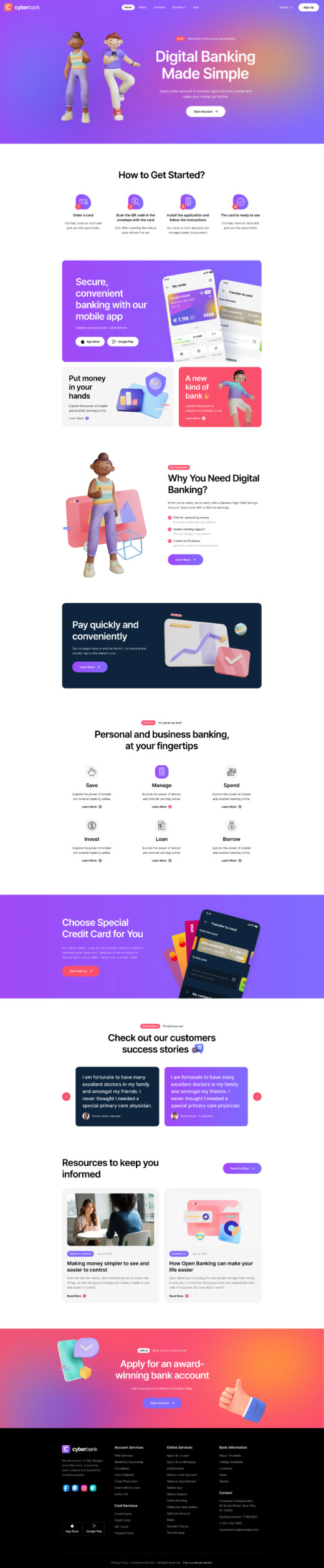 Cyberbank-金融理财投资支付网站模板WordPress主题插图2-WP资源海 Cyberbank-金融理财投资支付网站模板WordPress主题插图2-WP资源海