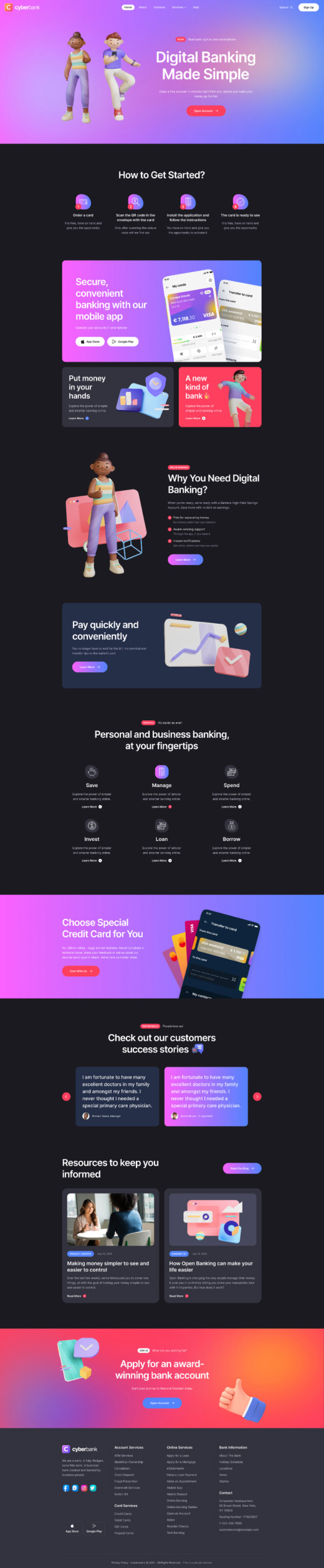 Cyberbank-金融理财投资支付网站模板WordPress主题插图6-WP资源海 Cyberbank-金融理财投资支付网站模板WordPress主题插图6-WP资源海