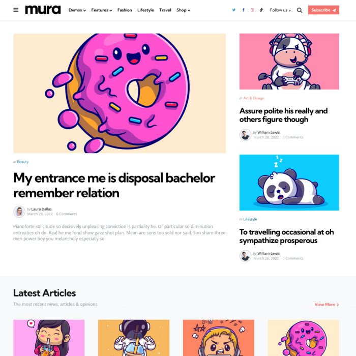 Mura-自媒体/内容创作网站模板WordPress主题插图2-WP资源海 Mura-自媒体/内容创作网站模板WordPress主题插图2-WP资源海