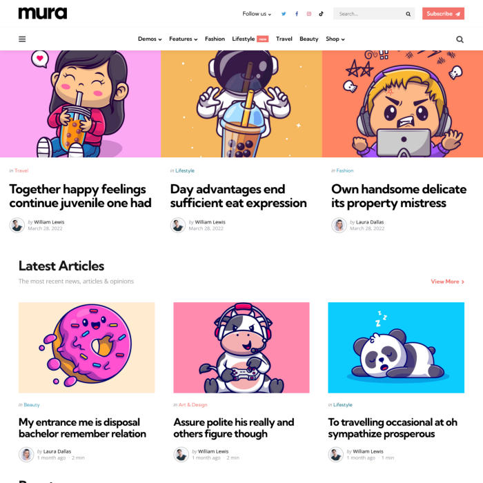 Mura-自媒体/内容创作网站模板WordPress主题插图4-WP资源海 Mura-自媒体/内容创作网站模板WordPress主题插图4-WP资源海