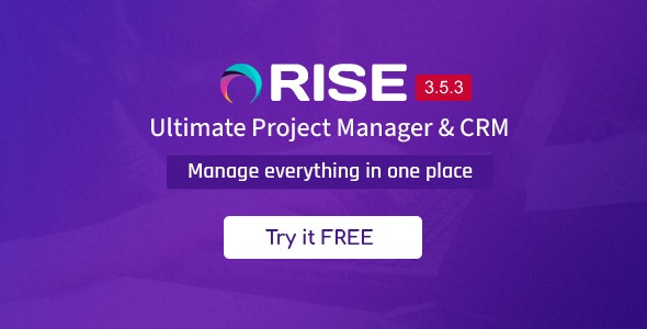 RISE-客户关系CRM/项目管理系统PHP源码[更至v3.6.1]